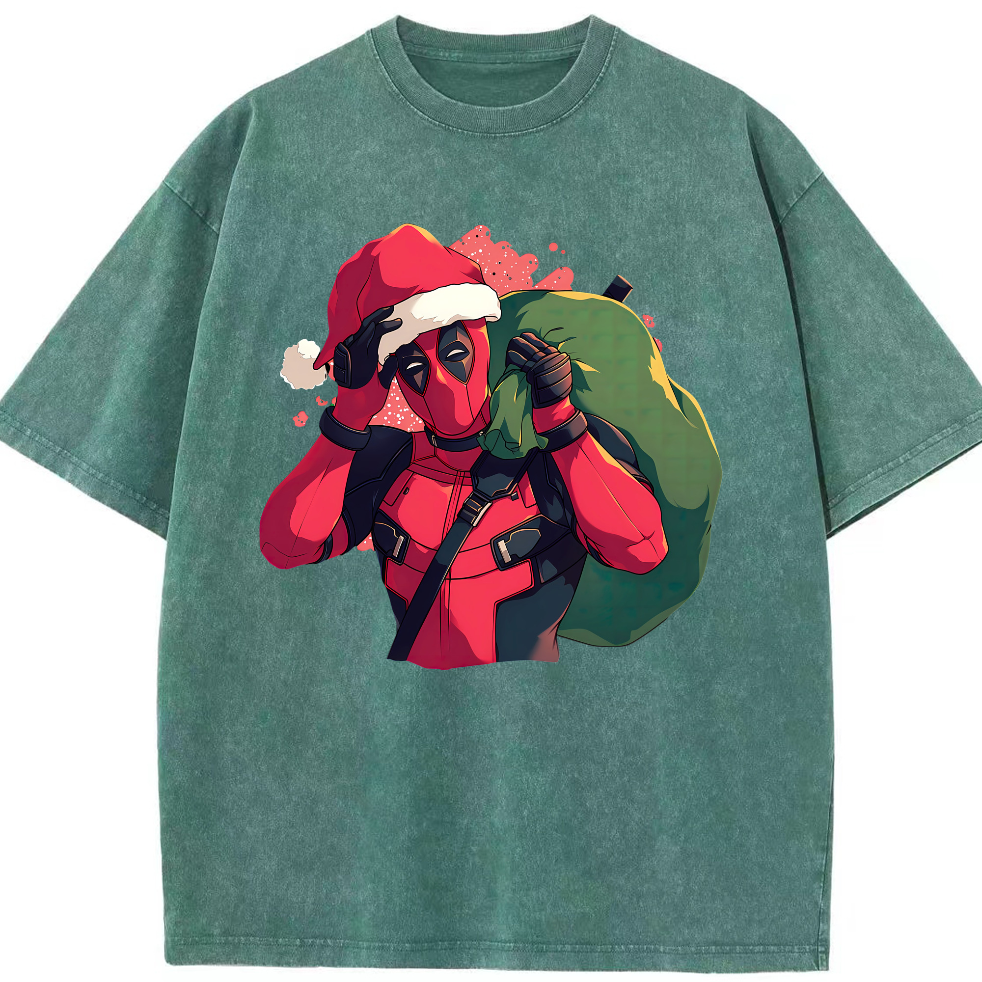 （画像用） Deadpool デッドプール 綿100% ヴィンテージ風 半袖Tシャツ（フロントプリント）